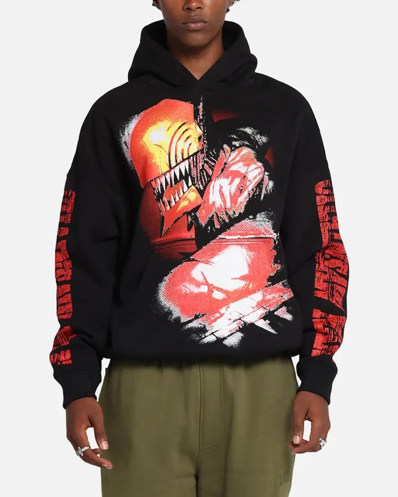 Goat Crew X Chainsaw Man Premium Hoodie Black 1