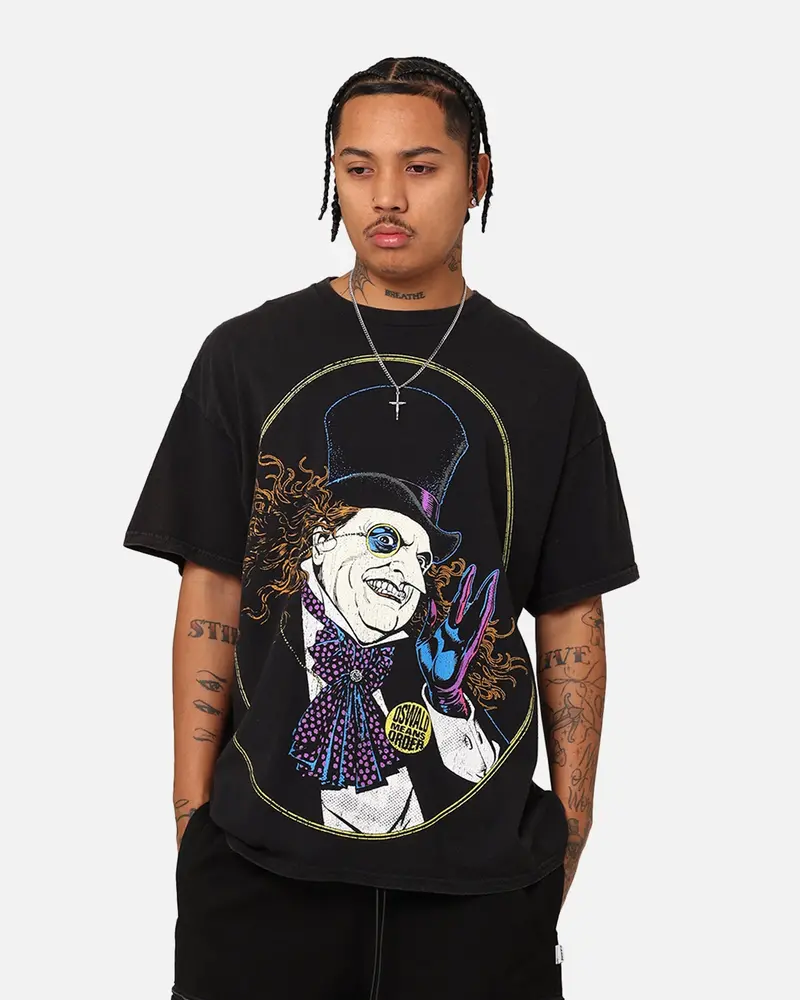 Goat Crew X Dc Batman The Penguin Vintage T-Shirt Black Wash 1