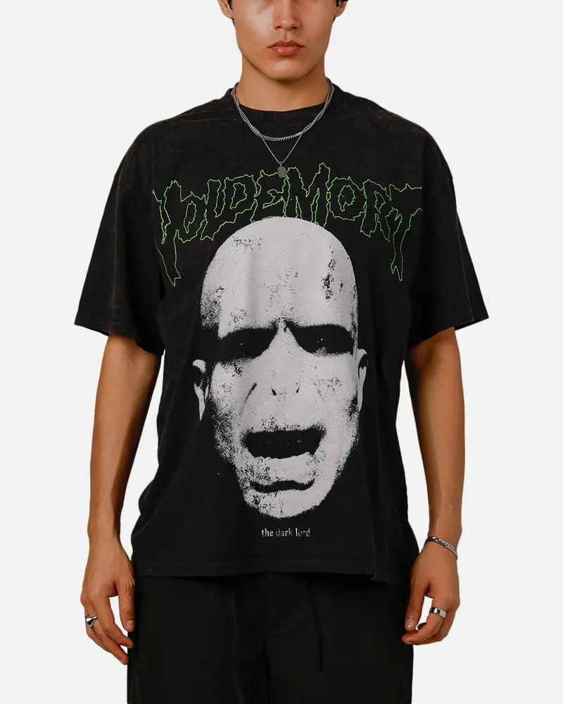 Goat Crew X Harry Potter Lord Voldemort Heavy T-Shirt Vintage Black 1