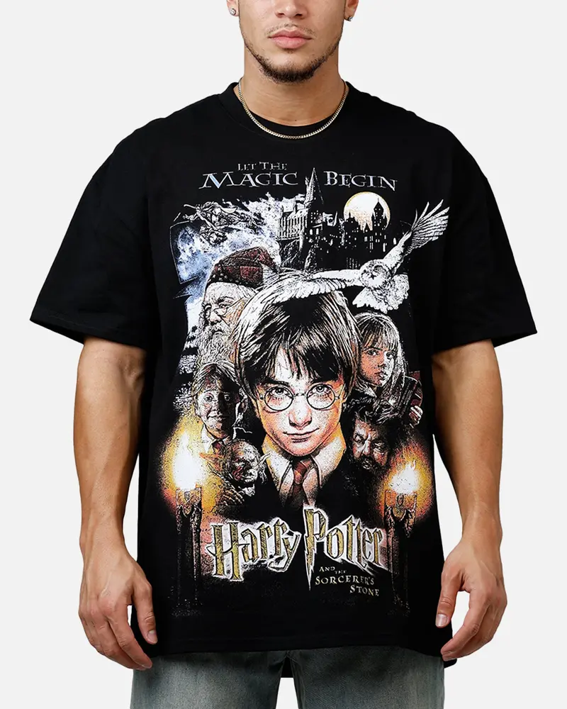 Goat Crew X Harry Potter Sorcerer's Stone Heavyweight T-Shirt Black 1