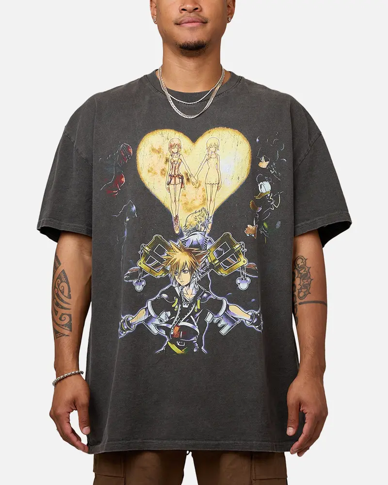 Goat Crew X Kingdom Hearts T-Shirt Black Wash 1