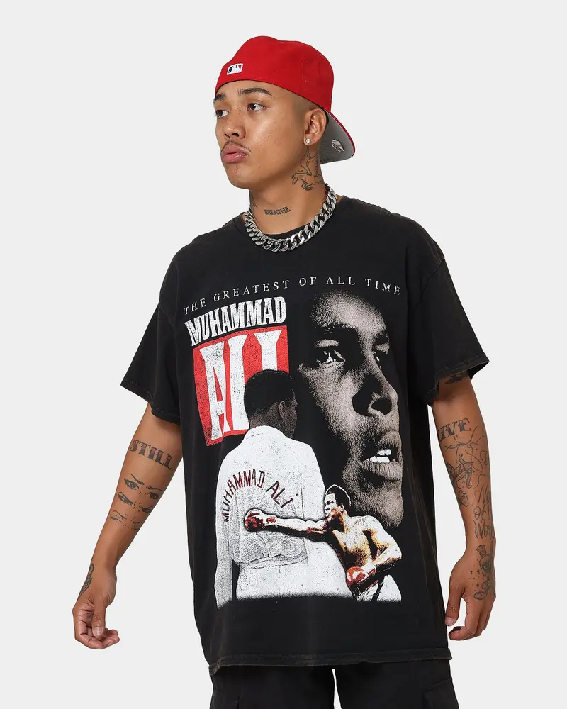 Goat Crew X Muhammad Ali Greatest Vintage T-Shirt Black Wash 1