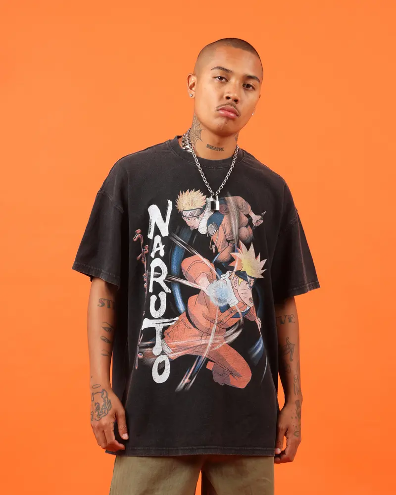 Goat Crew X Naruto Naruto Premium Vintage T-Shirt Vintage Black 1
