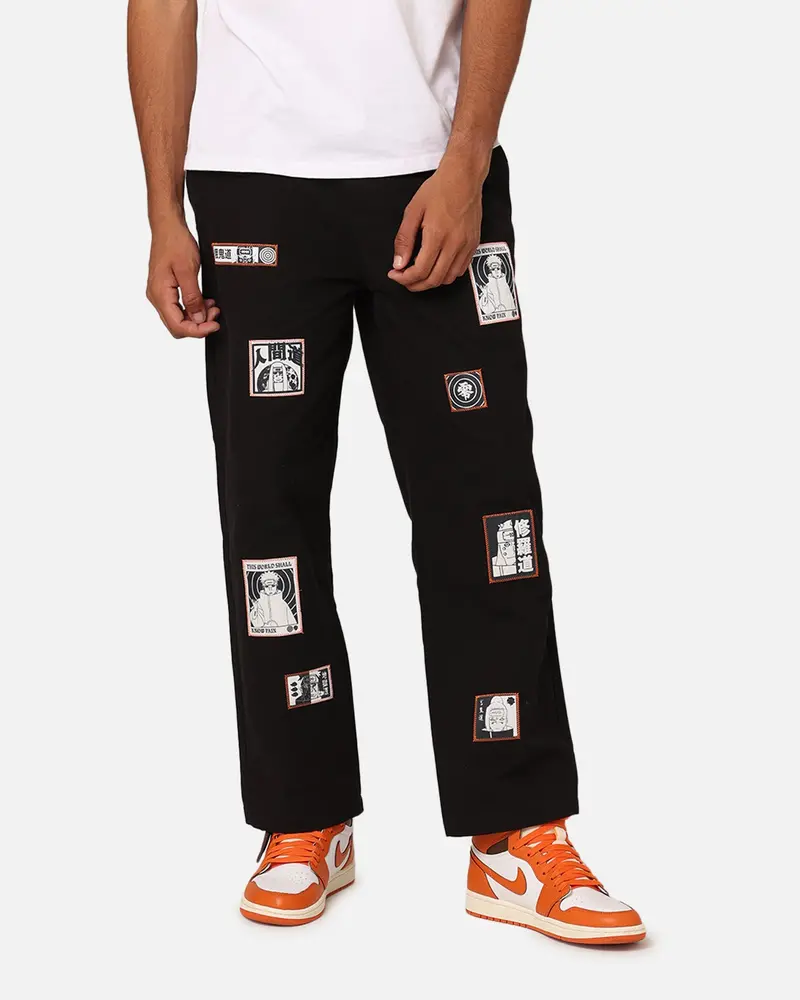 Goat Crew X Naruto Pain Work Pants Black 1