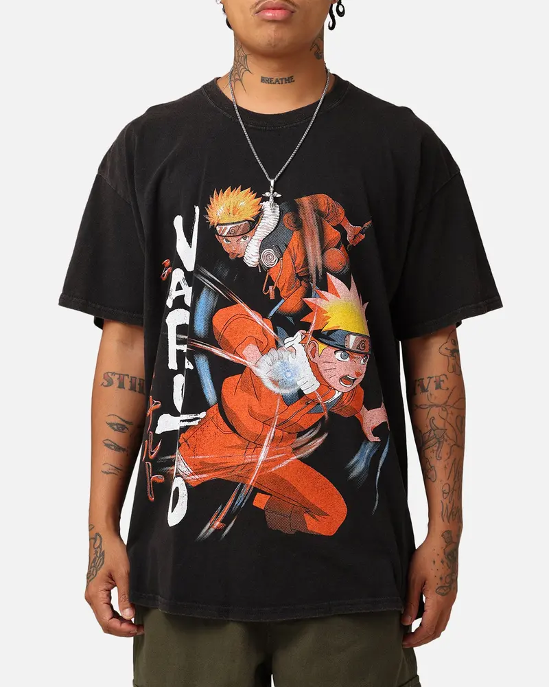 Goat Crew X Naruto Vintage T-Shirt Black Wash 1