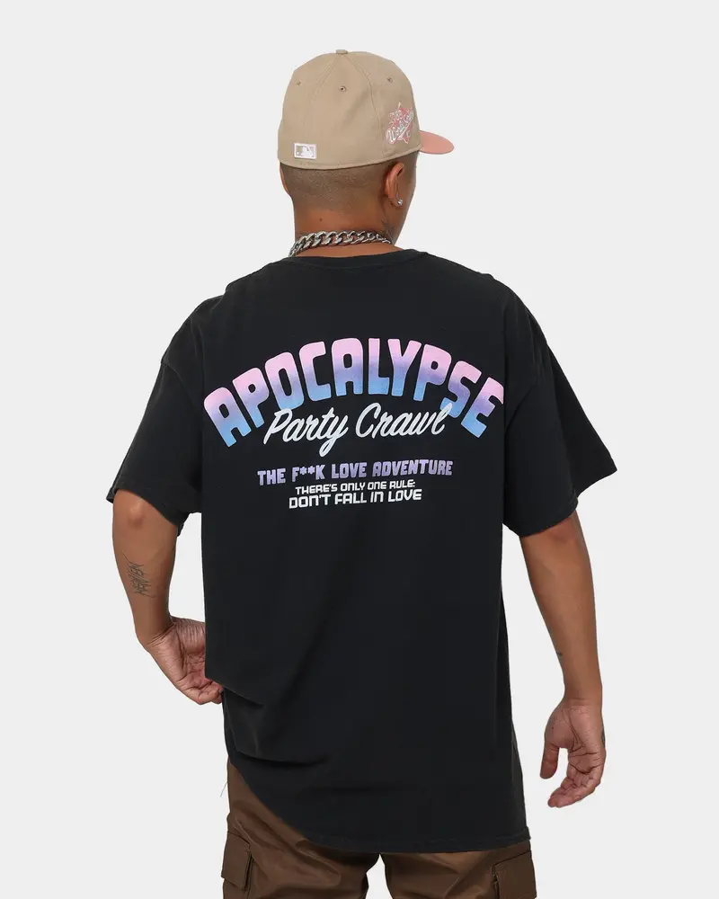 Goat Crew X Rick And Morty Apocalypse Vintage T-Shirt Black Wash 1