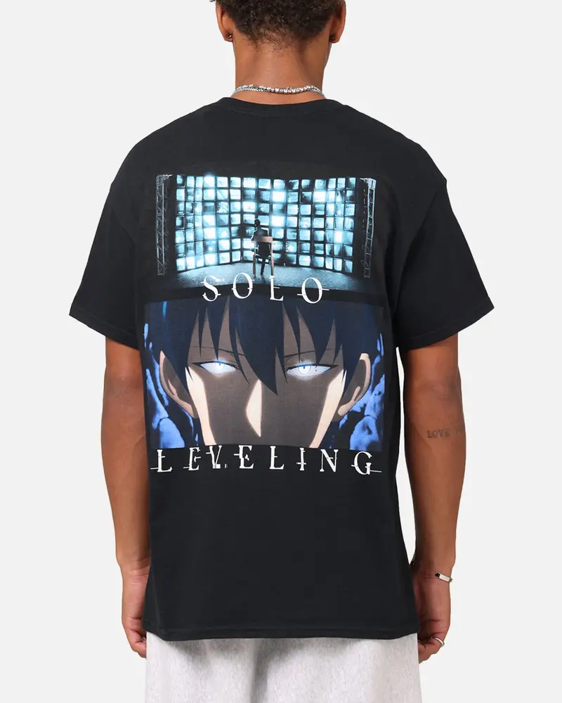 Goat Crew X Solo Leveling Jin Woo T-Shirt Black 1