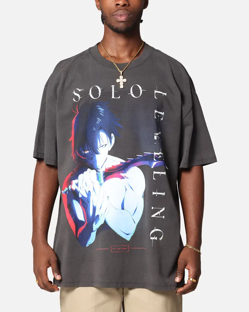 Goat Crew X Solo Leveling Solo Leveling Heavy T-Shirt Black Wash 1