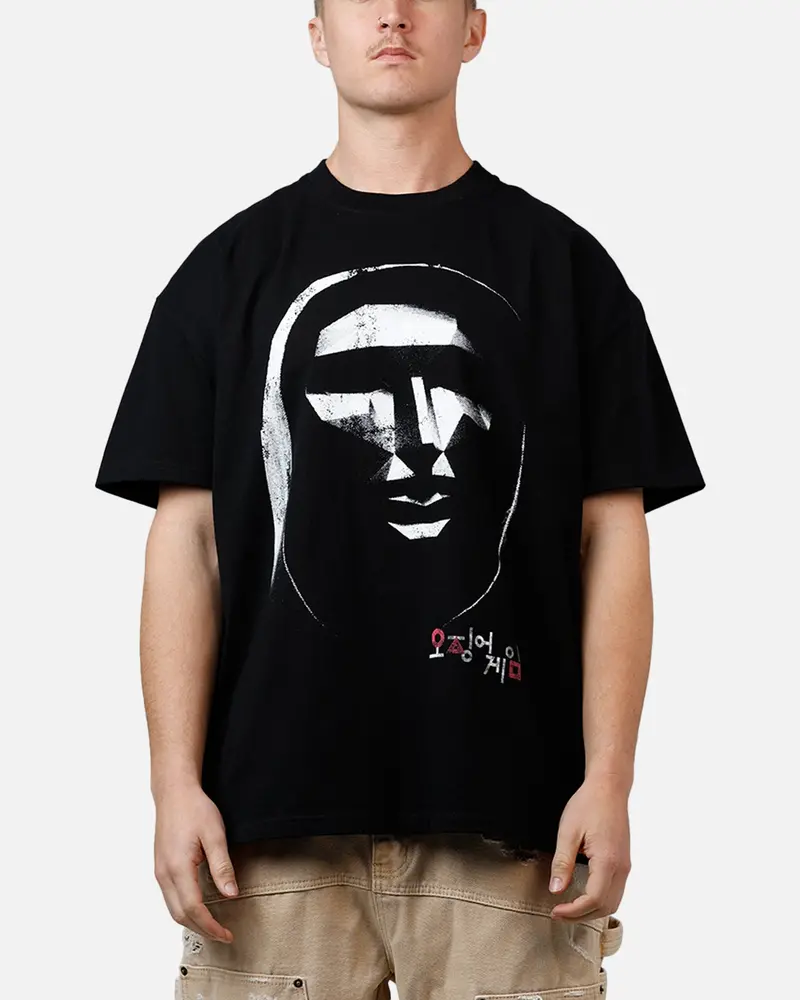 Goat Crew X Squid Game Front Man T-Shirt Black 1