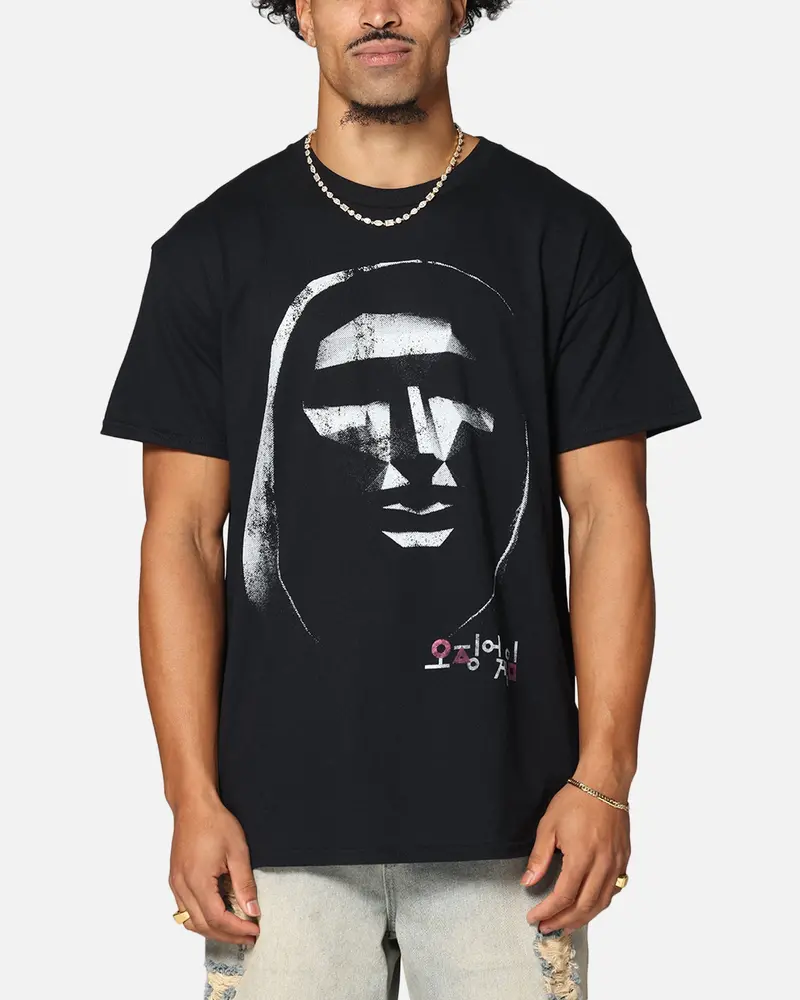 Goat Crew X Squid Game Front Man Vintage T-Shirt Black 1