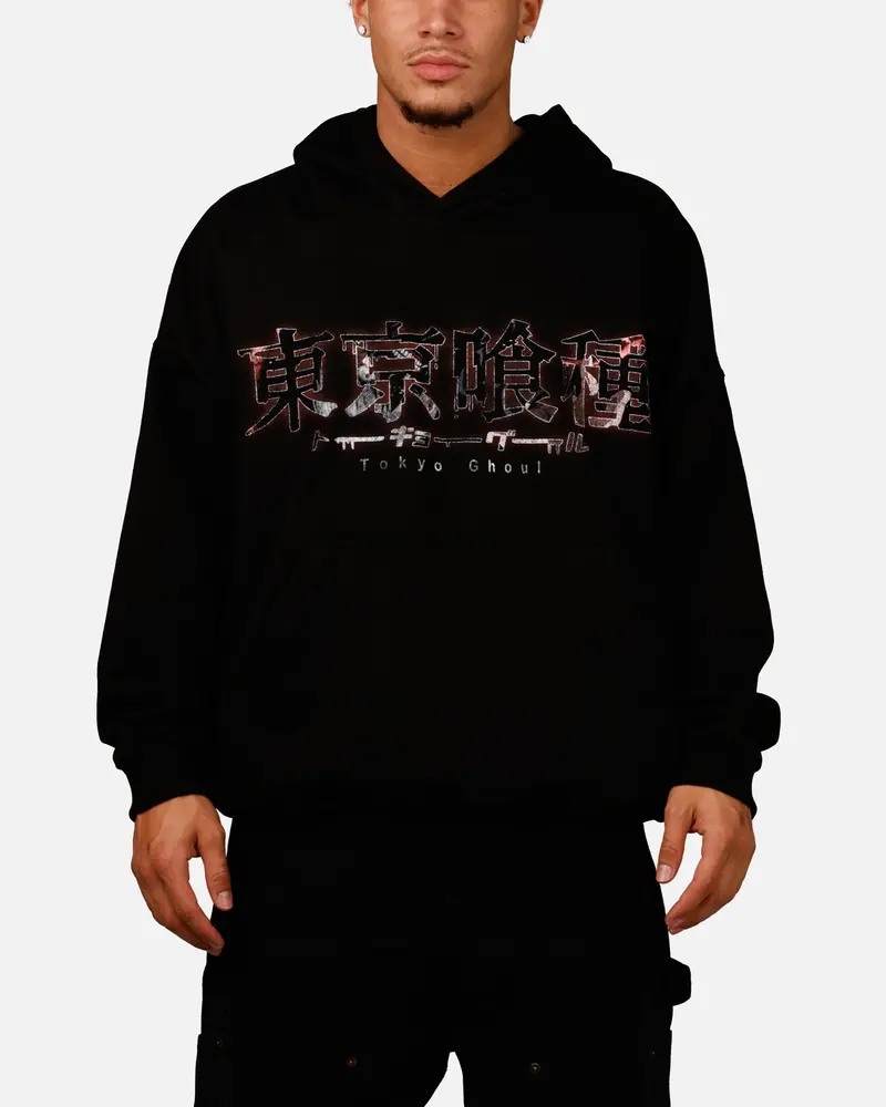 Goat Crew X Tokyo Ghoul Kaneki Premium Hoodie Black 1