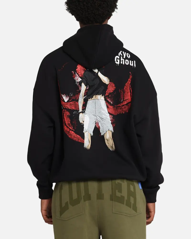 Goat Crew X Tokyo Ghoul Kaneki Premium Hoodie Black 1