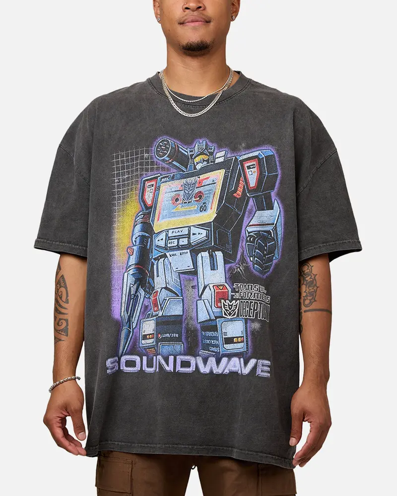 Goat Crew X Transformers Soundwave T-Shirt Black Wash 1