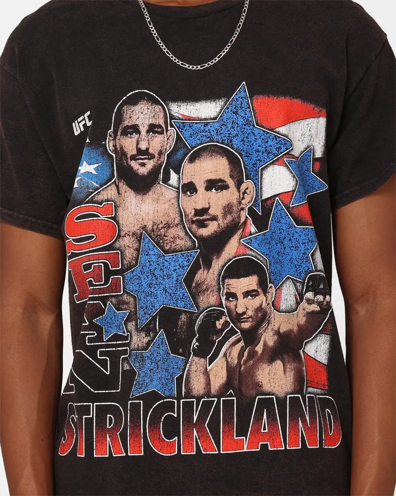 Goat Crew X Ufc Sean Strickland Vintage T-Shirt Black Wash 3