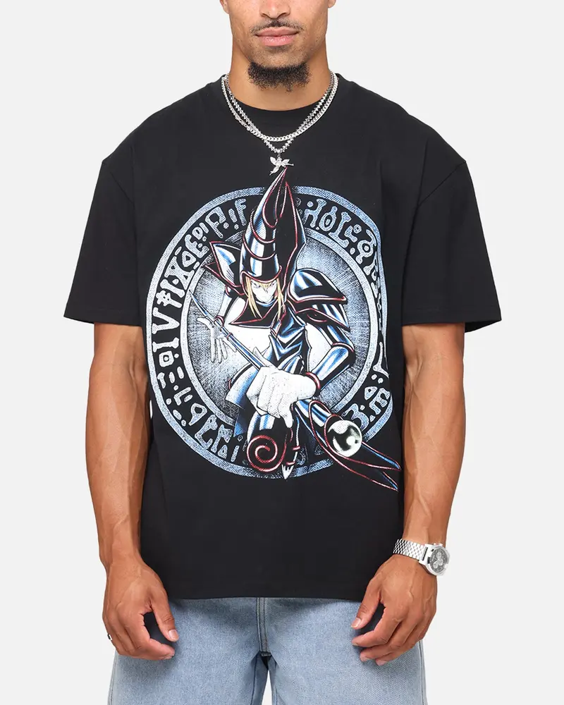 Goat Crew X Yu-Gi-Oh! Dark Magician Card Heavy T-Shirt Black 1