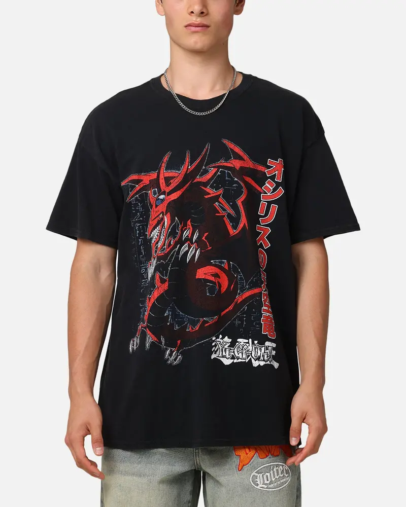 Goat Crew X Yu-Gi-Oh! Slifer Vintage T-Shirt Black Wash 1