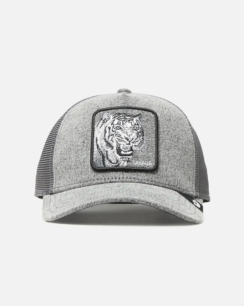 Goorin Bros Denim Savage Trucker Snapback Gray Denim 1
