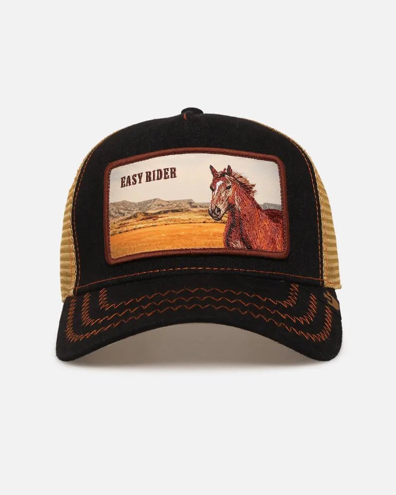 Goorin Bros Easy Rider Trucker Snapback Black 1