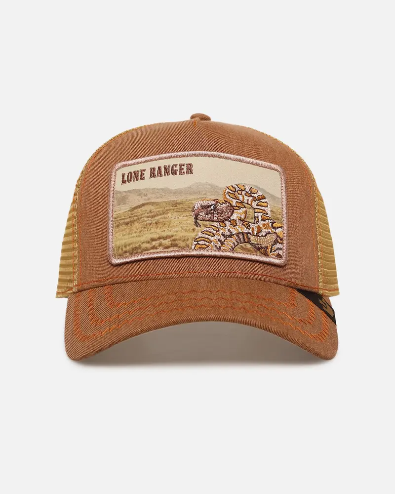 Goorin Bros Lone Ranger Trucker Snapback Tan 1