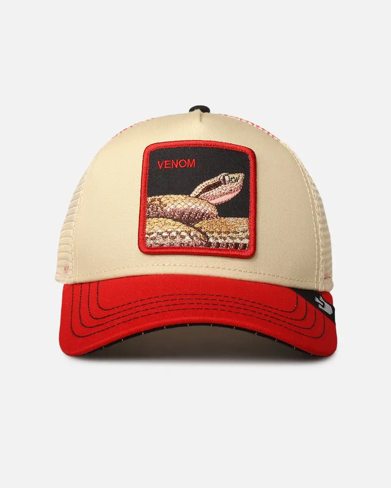 Goorin Bros The Venom Snake Trucker Snapback Beige 1
