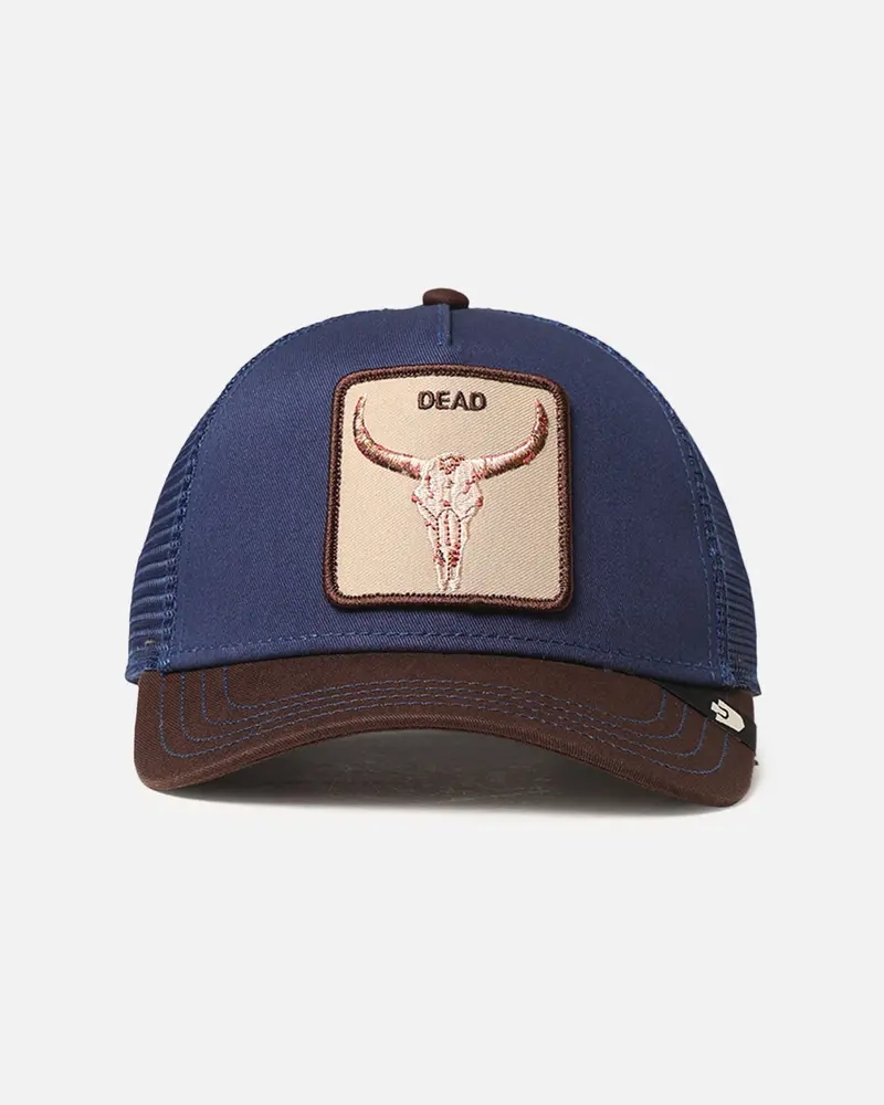 Goorin Bros Two Tone Skull Trucker Snapback Lilac 1