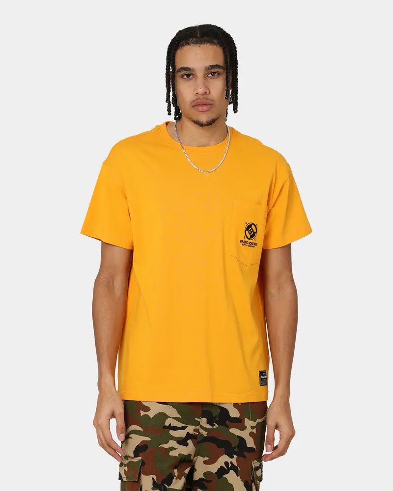 Grand Scheme Pocket T-Shirt Yellow 1