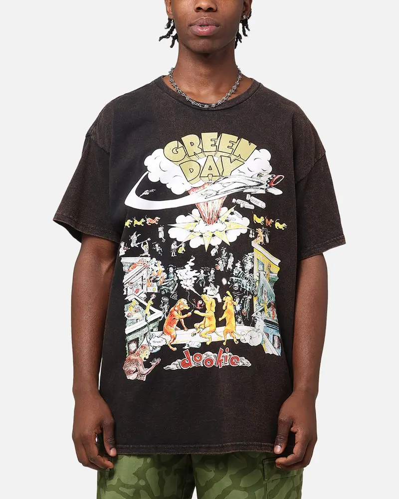 Green Day Dookie Vintage T-Shirt Black Vintage 1