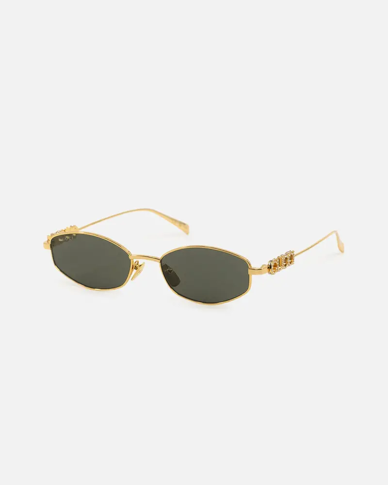Gucci Gg1802s001 Sunglasses Gold 1