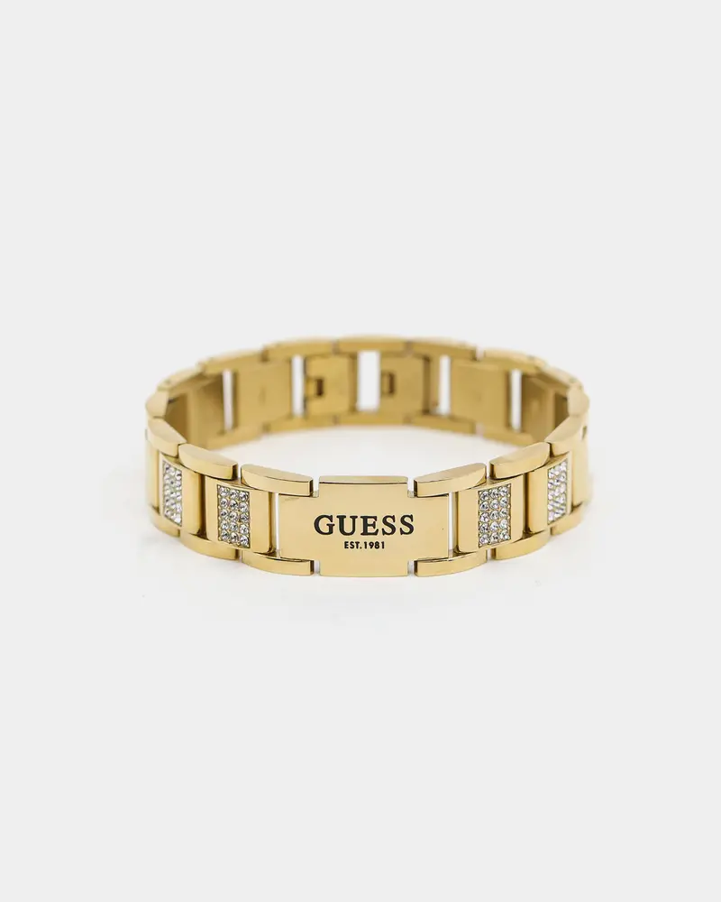 Guess Mainline 15Mm Frontier Crystal Bracelet Gold 1