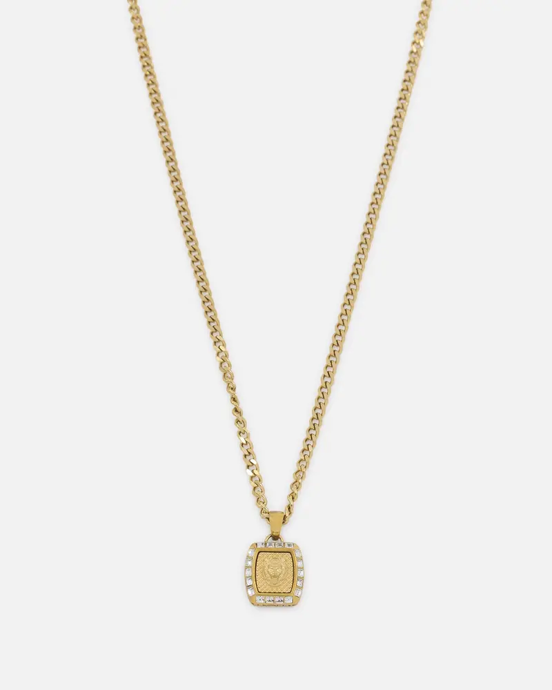 Guess Mainline 21" Lion 15 5Mm Charm Necklace Gold 1