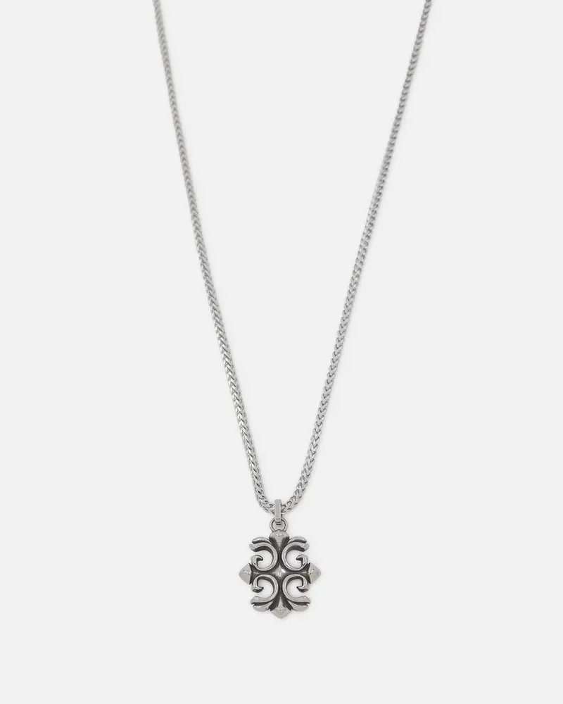Guess Mainline 26" 4G Rebel Charm Necklace Silver 1
