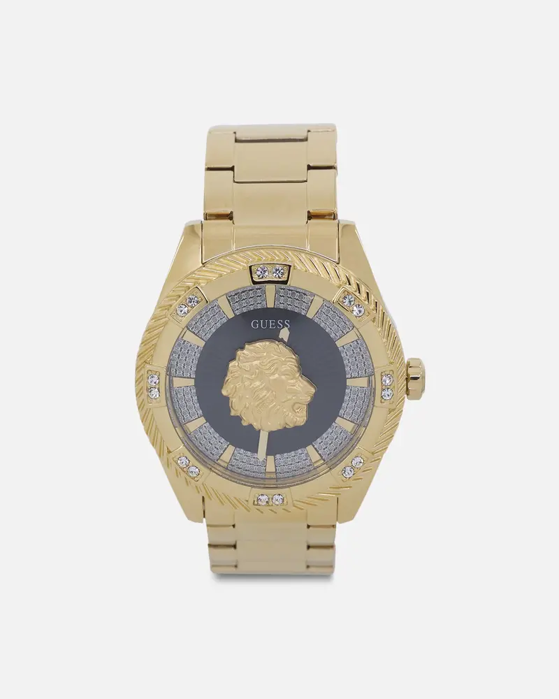 Guess Mainline Beast Crystal Bracelet Watch Gold 1