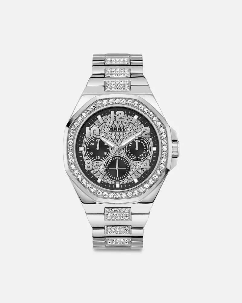Guess Mainline Empire Crystal Watch Silver 1