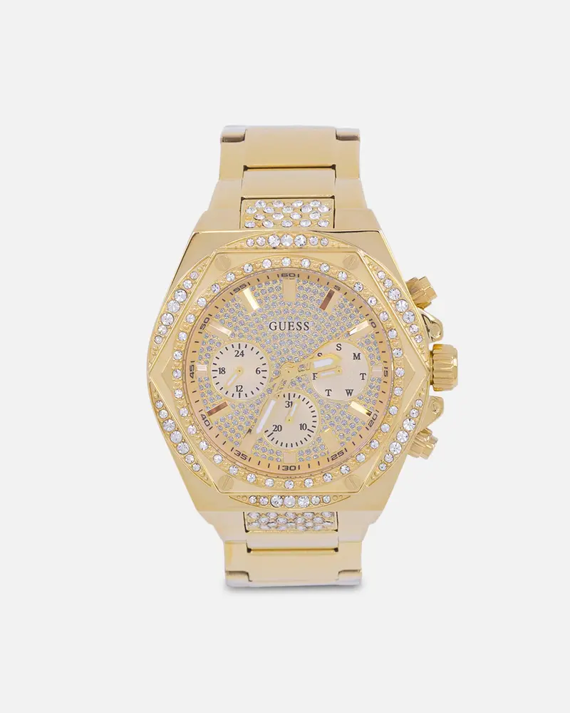 Guess Mainline Fury Glitz Bracelet Watch Gold 1