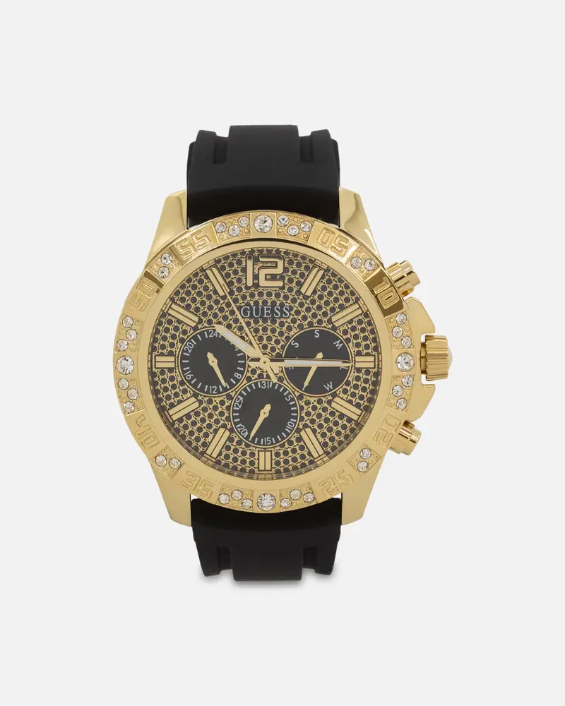 Guess Mainline Majestic Crystal Watch Gold/Green 1