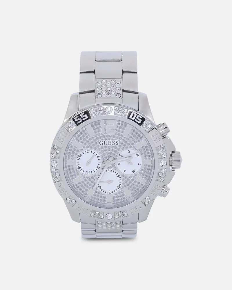 Guess Mainline Majesty Crystal Watch Silver 1