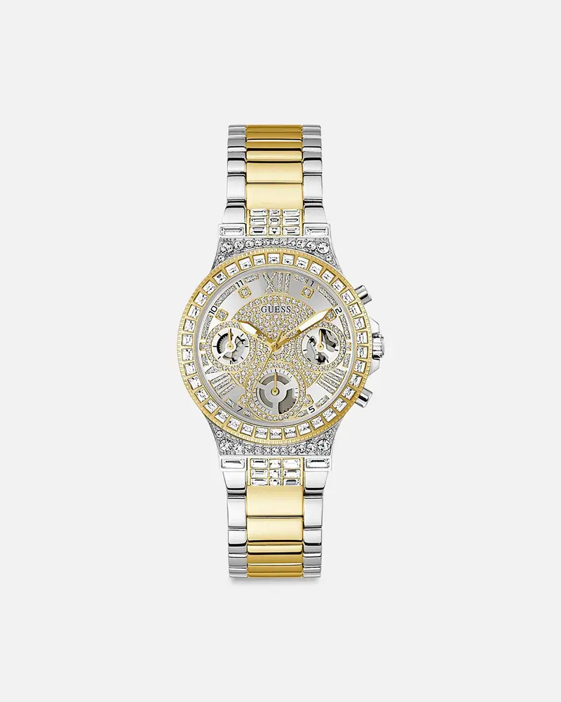 Guess Mainline Moonlight Two Tone Bracelet Watch White 1