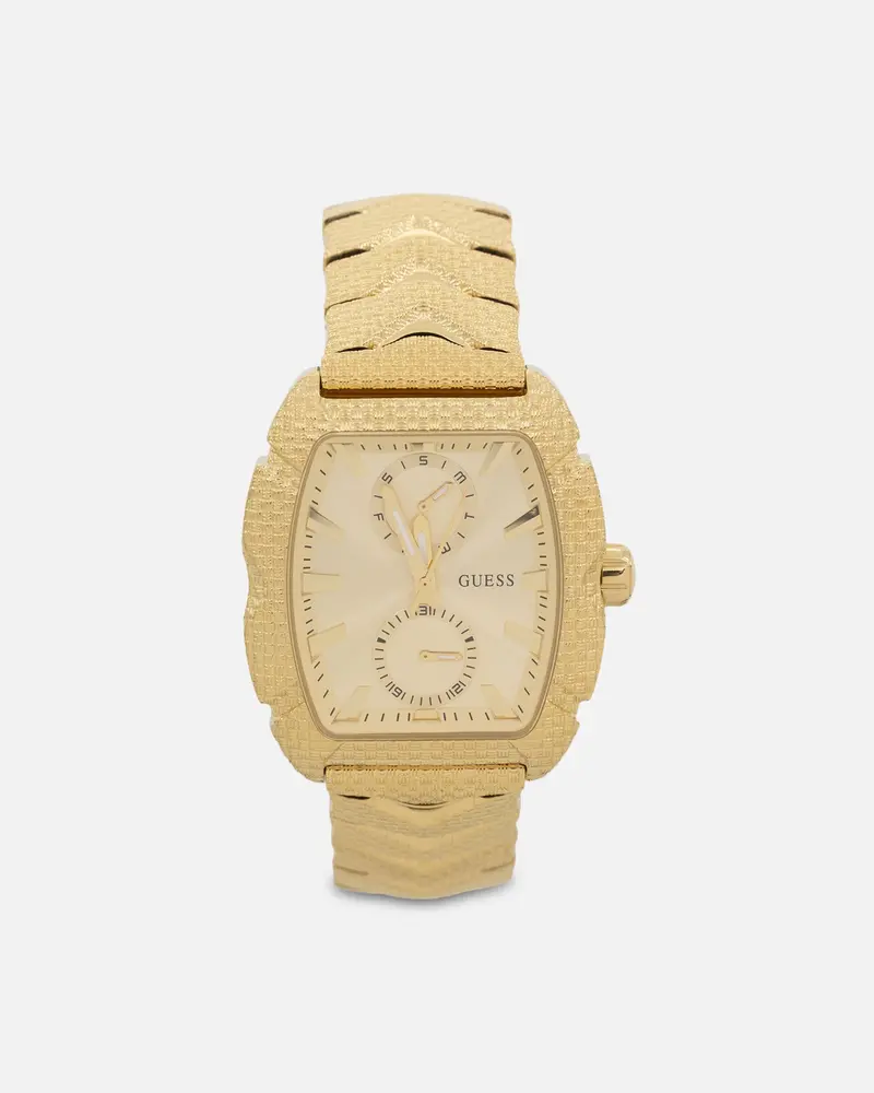 Guess Mainline Nile Textured Bracelet Watch Gold 1