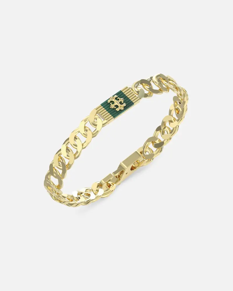 Guess Mainline Rebel Moon 9Mm Tag Bracelet Gold 1