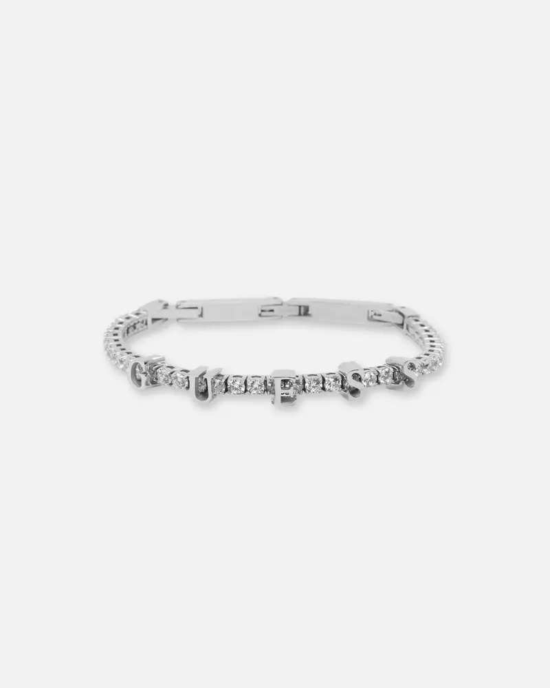 Guess Mainline Women's Arm Party Tennis Bracelet Silver 1