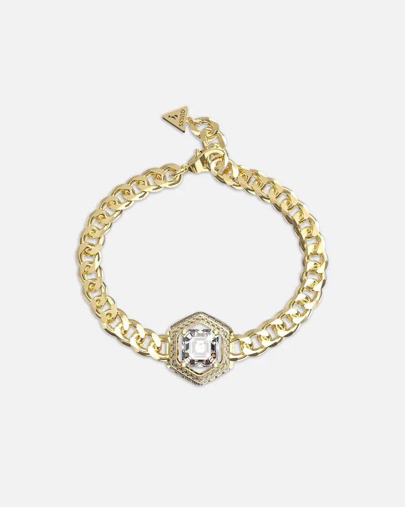 Guess Mainline Women's Lioness Queen Octagon Bracelet Gold 1