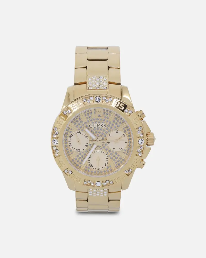 Guess Mainline Women's Majesty Crystal '40Th Anniversary' Watch Gold 1