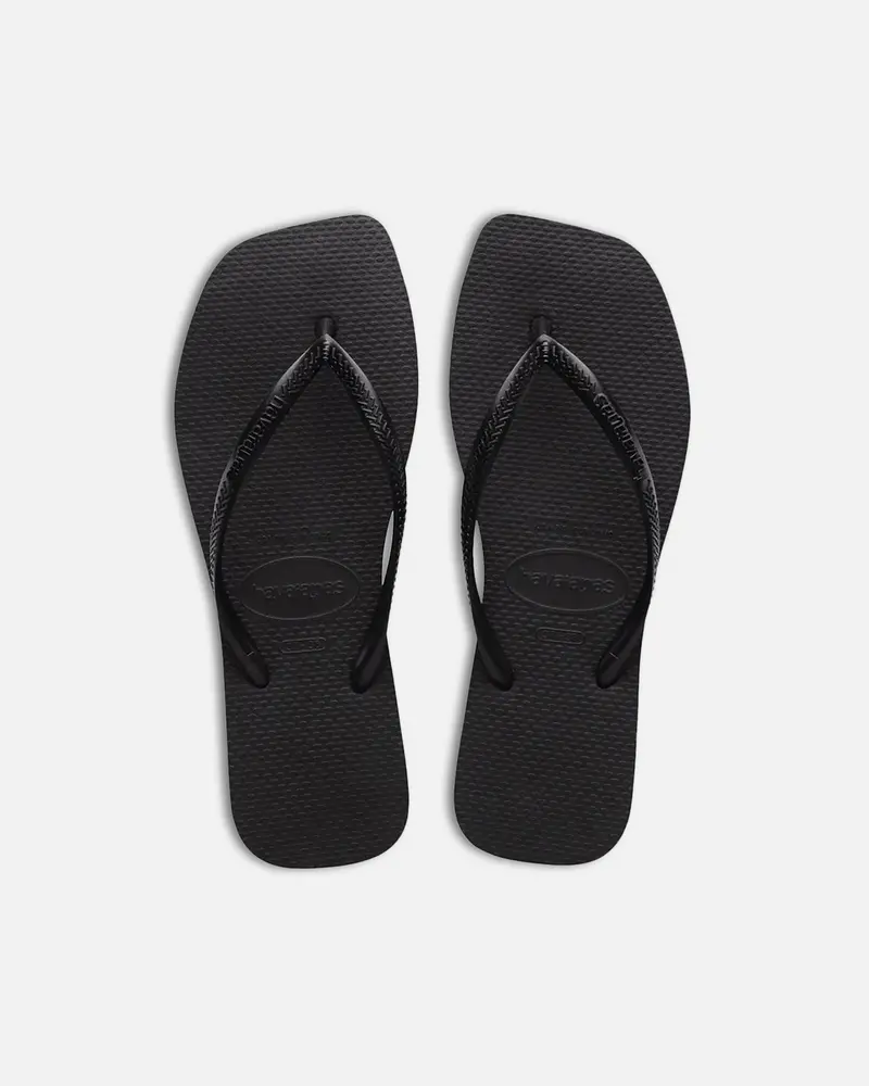 Havaianas Women's Slim Square Thongs Black 1