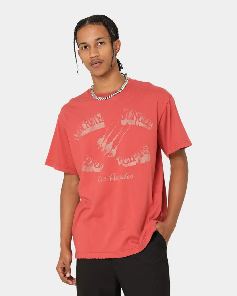 Honor The Gift Concrete Jungle T-Shirt Crimson 1