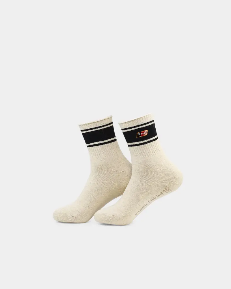Honor The Gift Women's C-Fall Mid Retro Socks Black 1