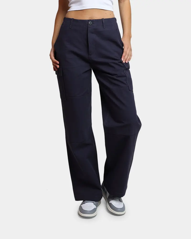 Huf Women's Double Knee Cargo Pants Navy 1