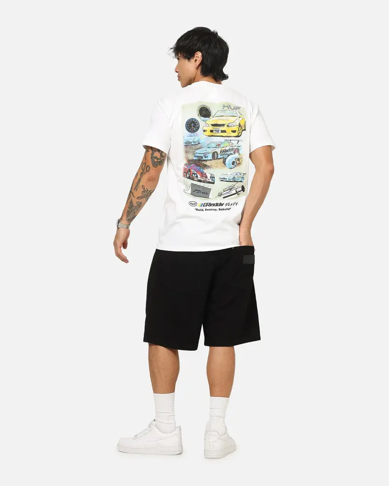 Huf X Greddy Parts T-Shirt White 3