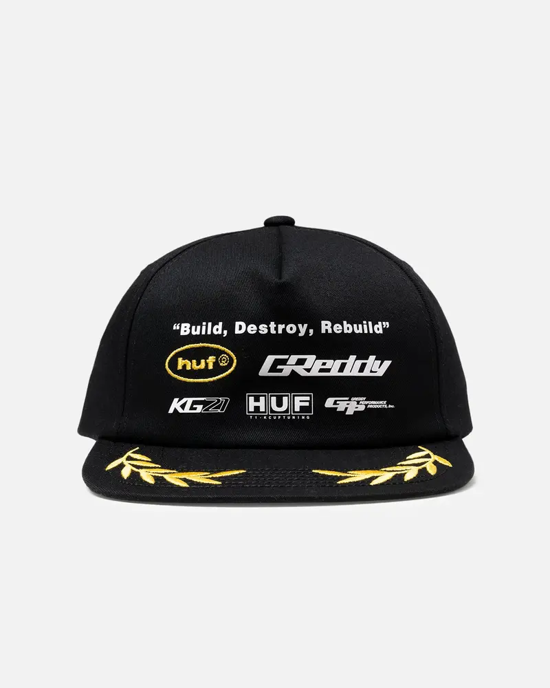 Huf X Greedy Team Snapback Black 1
