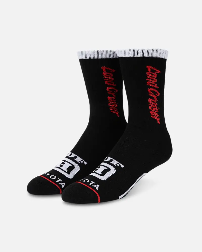Huf X Toyota Land Cruiser Crew Socks Black 1