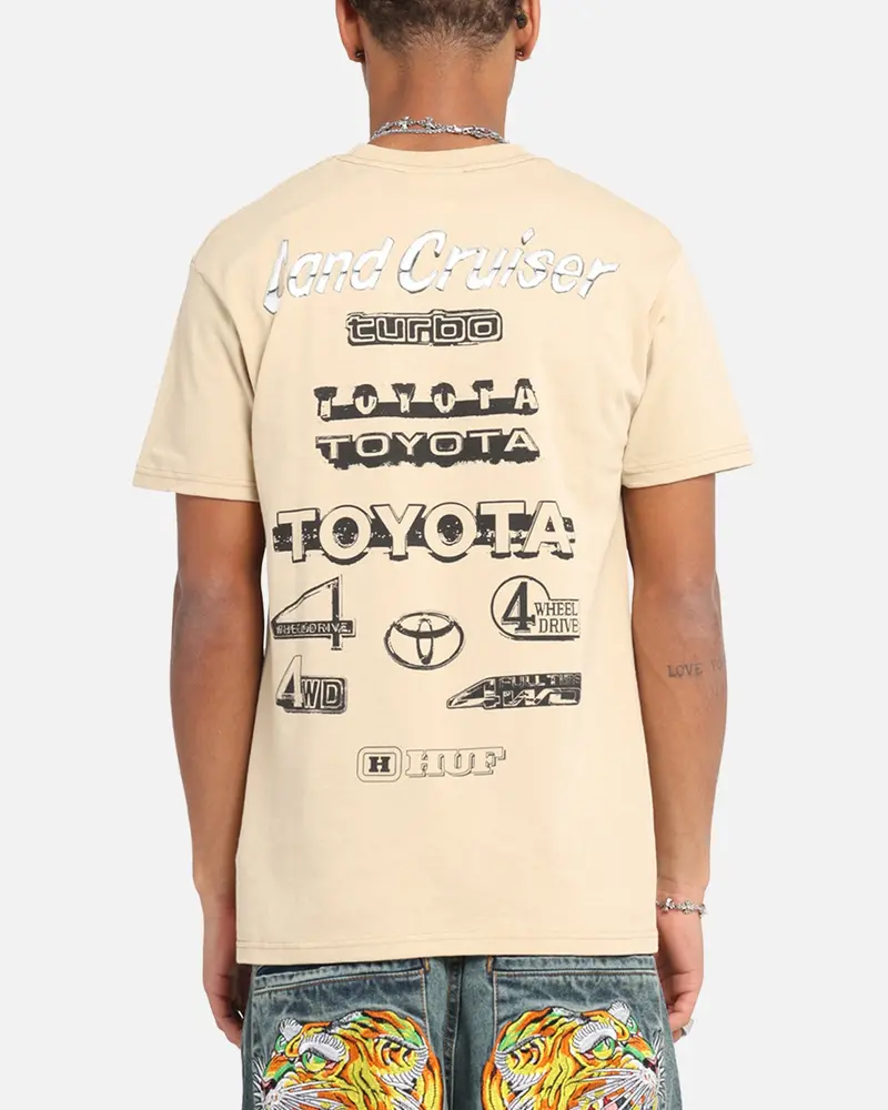 Huf X Toyota Rosetta T-Shirt Sand 1